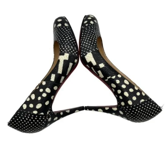 Christian Louboutin Spotter Pumps Watersnake Black White Snake Size 40.5 US 10.5 - Picture 2 of 9